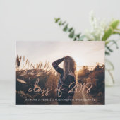 Invitation Or Rose manuscrit | La fête de la remise des diplô (Debout devant)