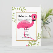 INVITATION OR ROSE ROSE BLANC FLAMANT ROSE CLAIR (Debout devant)