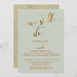 Invitation Or & Sage Nous Faisons Encore La Typographie Anniv