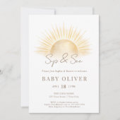 Invitation Or Simple Boho Soleil Boire et Voir (Devant)