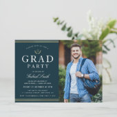 Invitation or strips droit école de droit photo grad party (Debout devant)