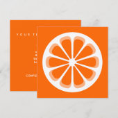 Invitation orange (Devant / Derrière)