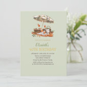 Invitation Orange Aperol Green Plaid Pique-nique 40ème Annive (Debout devant)