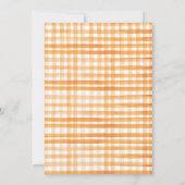 Invitation Orange Arc Moderne Notre Poupée Douce 1er Annivers (Dos)