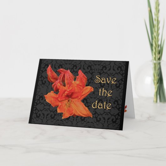Invitation Orange Azalea Blossoms (Devant)