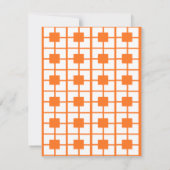 Invitation orange Baby Buggy (Dos)