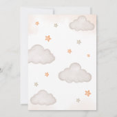 Invitation Orange Bear Balloons Baby Shower (Dos)