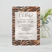 Invitation Orange Black Tiger (Debout devant)