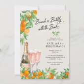 Invitation Orange Blossom Bridesmaitres Brunch et Bubbly (Devant)