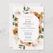 Invitation Orange Blossoms and Clementines Baby Sprinkel (Devant)