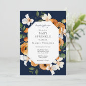 Invitation Orange Blossoms and Clementines Baby Sprinkle Invi (Debout devant)