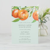 Invitation Orange Blossoms Citrus Mariage botanique (Debout devant)