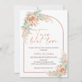 Invitation Orange Boho Cactus Taco 'bout Love Baby Shower Cou (Devant)