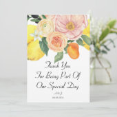 Invitation Orange botanique floral (Debout devant)