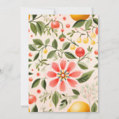 Invitation Orange Bright & Bold Summer Love Spring Wedding (Dos)