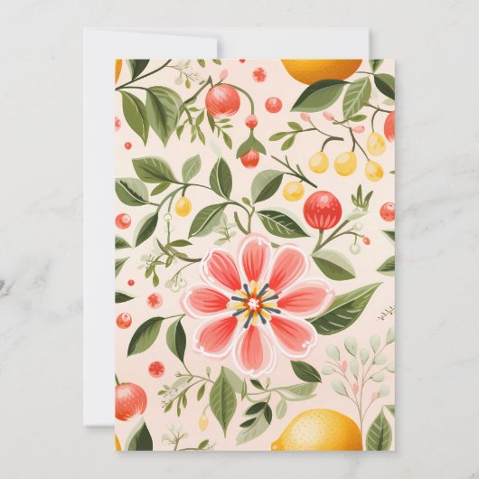 Invitation Orange Bright & Bold Summer Love Spring Wedding (Dos)