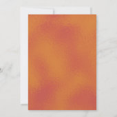 Invitation Orange brûlé et Mariage Bourgogne (Dos)