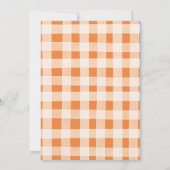 Invitation Orange Citrouille Sweet Home Boho Houseécher Party (Dos)