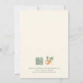 Invitation Orange Citrus Little Cutie Couples Baby Sprinkle (Dos)