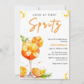 Invitation Orange Cocktail Love at First Spritz Bridal Shower (Devant)