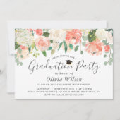 Invitation Orange Coral Peach Flowers (Devant)