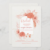 Invitation Orange coucher de soleil (Devant / Derrière)