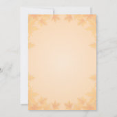 Invitation Orange Cute Gnome Fall Citrouille Baby shower de c (Dos)