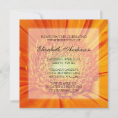Invitation Orange Daisy 80e anniversaire (Devant)