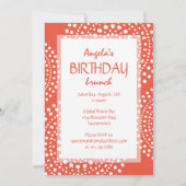 Invitation Orange de la tribu des Boho Mosaic (Devant)