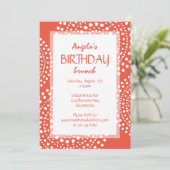 Invitation Orange de la tribu des Boho Mosaic (Debout devant)