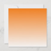 Invitation orange de poisson rouge; bachelorette (Dos)