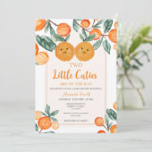 Invitation Orange Deux petites cuits sont sur le chemin de la (Debout devant)