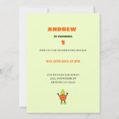 Invitation Orange drôle (Dos)