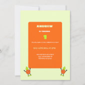 Invitation Orange drôle (Devant)