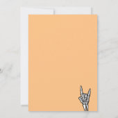 Invitation Orange et Black Born Two Rock Guitare 2e anniversa (Dos)