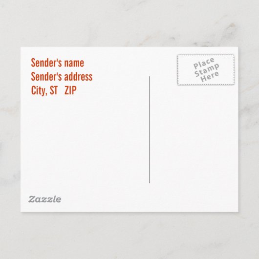 Invitation Orange et black open house (Dos)