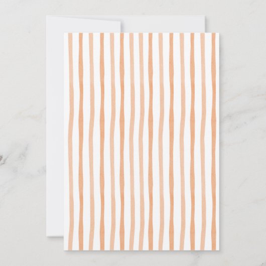 Invitation Orange et Citrouille blanc tombent dans le Baby sh (Dos)