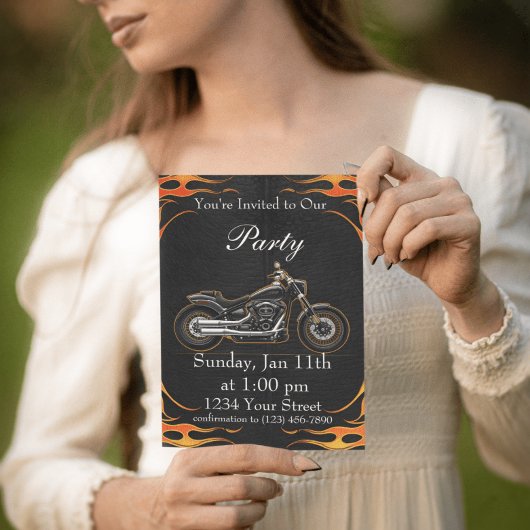 Invitation Orange et Red Ride dans notre Bike Party!