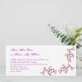 Invitation orange et violet (Debout devant)