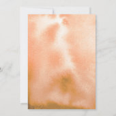 Invitation Orange Fleurs Wreath Boho Automne Anniversaire (Dos)