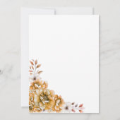 Invitation Orange Floral Surprise 30e anniversaire (Dos)