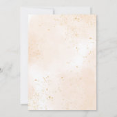 Invitation Orange Floral Verdure Petit Baby shower Citrouille (Dos)