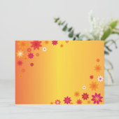 Invitation Orange Flowers (Debout devant)
