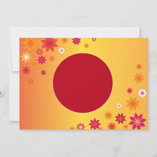 Invitation Orange Flowers (Devant)