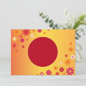 Invitation Orange Flowers (Debout devant)