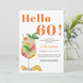 Invitation Orange Fun Drink 60e anniversaire (Debout devant)