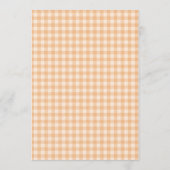 Invitation Orange Gingham Little Cutie Baby Shower (Dos)
