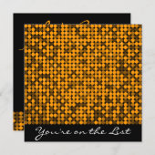 Invitation Orange Glam (Devant / Derrière)