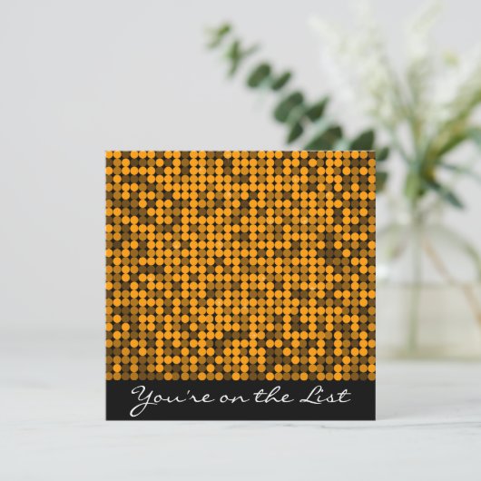 Invitation Orange Glam (Debout devant)