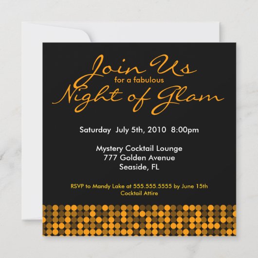 Invitation Orange Glam (Dos)